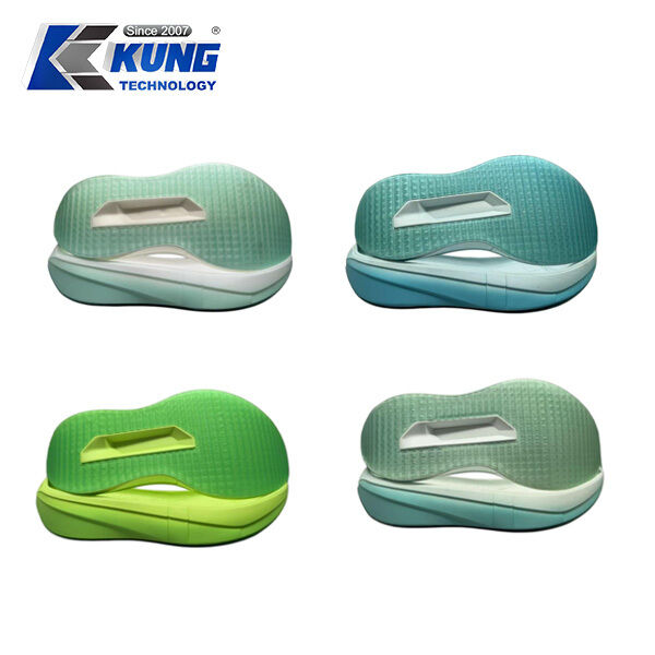 Flexible lightweight EVA Sole with anti slip tread and durable CPU outsole designed for running casual and fashion shoes